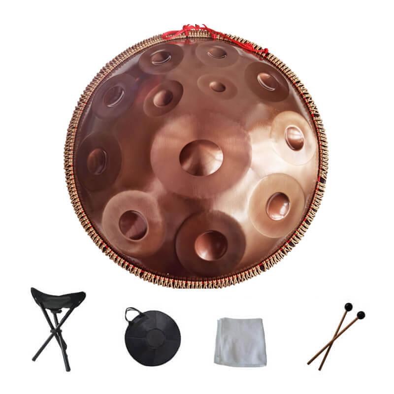 Lighteme 22 Inches 12 Notes D Minor (F Major) Stainleacss Steel Handpan Drum With Rope