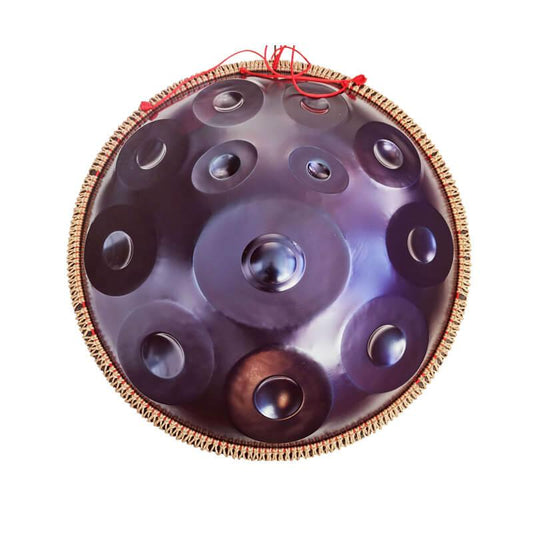 Lighteme 22 Zoll 12 Noten Kurd d-Moll (F-Dur) Edelstahl Handpan Drums mit Seil