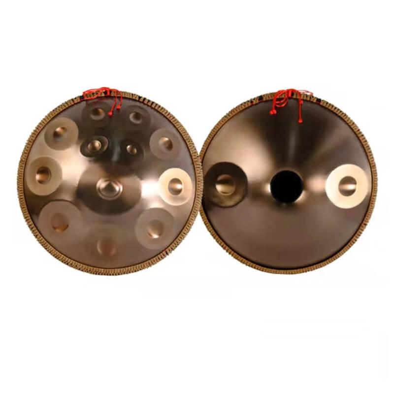 22 Zoll 14(12+2) Noten Kurd D-Moll (F-Dur) Edelstahl Handpan Drums mit Seil