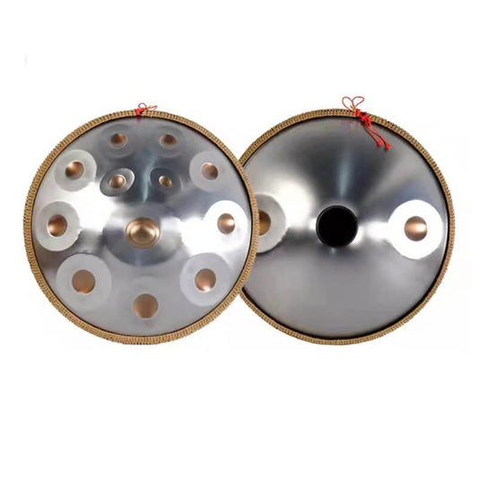 Pressage à La Machine 22 Pouces 14(12+2) Notes en Ré Mineur (Fa Majeur) Handpan Drum à main en Acier Inoxydable, disponible en 440 Hz