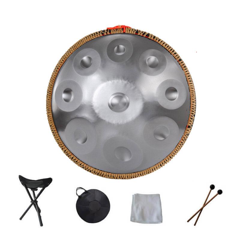Lighteme 22 Zoll 9 Noten D-Moll Handpan-Trommel aus Edelstahl mit Seil