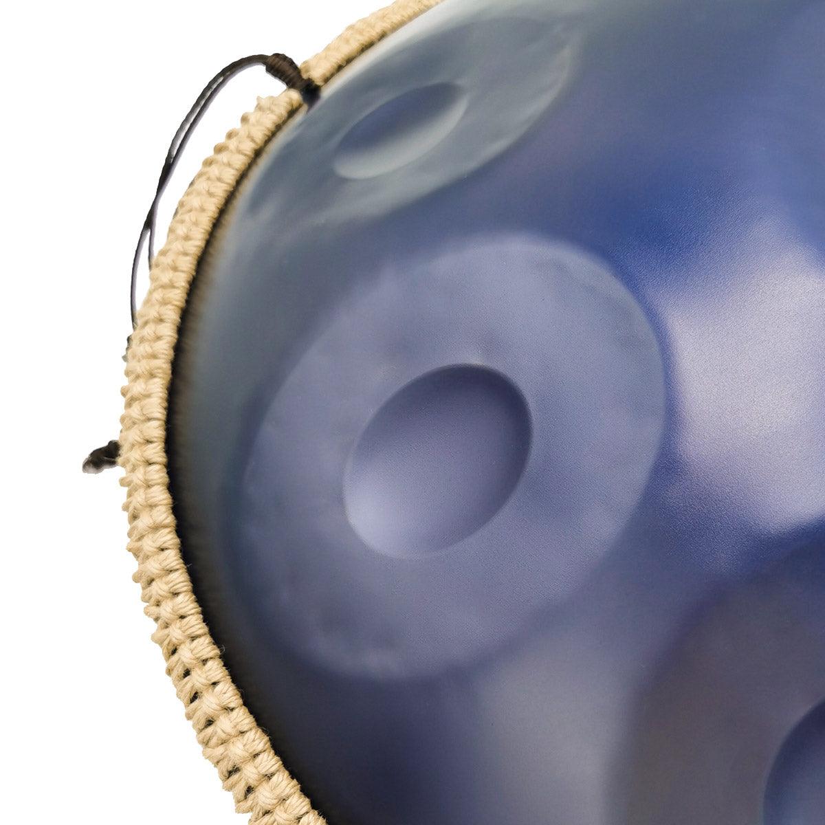 Lighteme DC Handpan Drum Pure Purple 22 Inches 9 Notes D Minor Kurd Scale Hang Drum