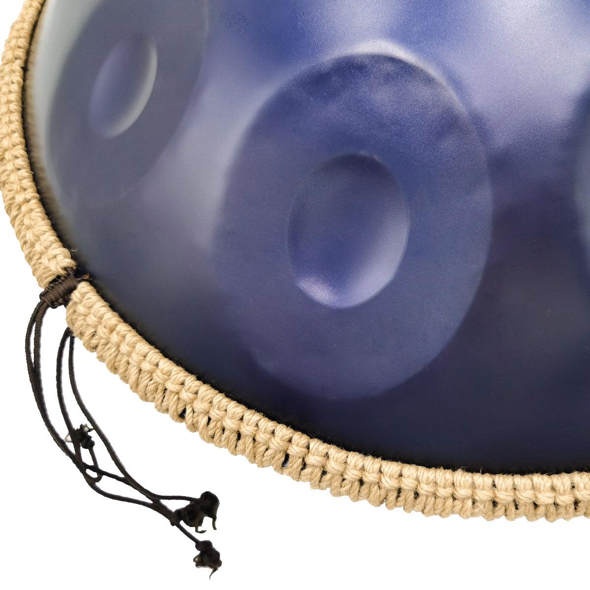 Lighteme DC Handpan Drum Pure Purple 22 Inches 10 Notes D Minor Kurd Scale Hang Drum