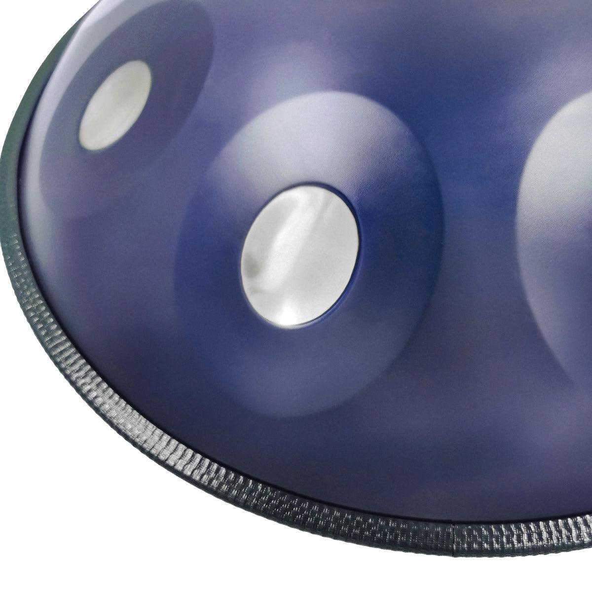 MiSoundofNature Nitridstahl Handpan Drum Proton 22 Zoll 10 Töne d-Moll Kurd Scale Hangdrum
