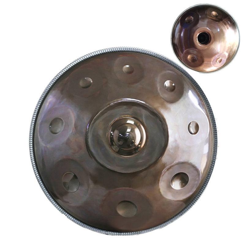 Lighteme Customized D3 Minor Master Version / Standard Version High-end Stainless Steel Handpan Drum, Available in 432 Hz and 440 Hz, 22 Inch 9/10/12/13/14/15/16 Notes Professional Performances
