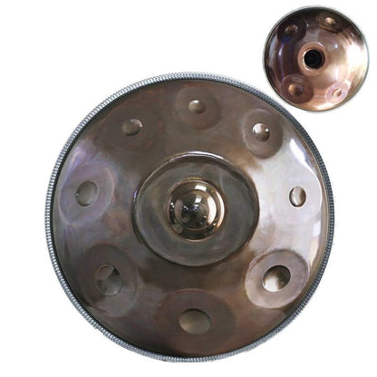 Lighteme Customized D3 Minor Master Version / Standard Version High-end Stainless Steel Handpan Drum, Available in 432 Hz and 440 Hz, 22 Inch 9/10/12/13/14/15/16 Notes Professional Performances