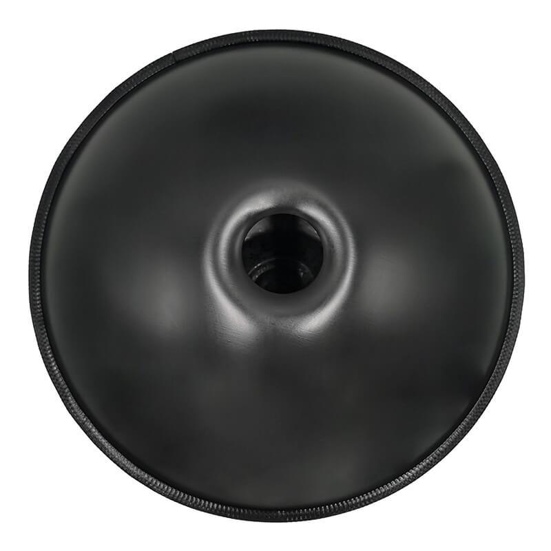 Lighteme As Teman Handpan Pure Black 10 Notes D Minor Scale Hangdrum with gift set