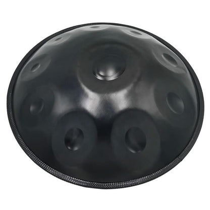Lighteme As Teman Handpan Pure Black 10 Notes D Minor Scale Hangdrum with gift set