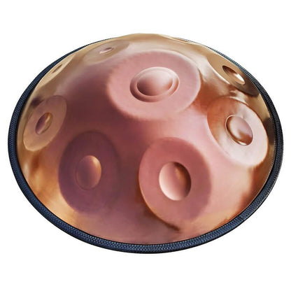 AS TEMAN Handpan Musikinstrument - Brown 10 Töne d Kurd Steel Hang Drum 432 440 Hz