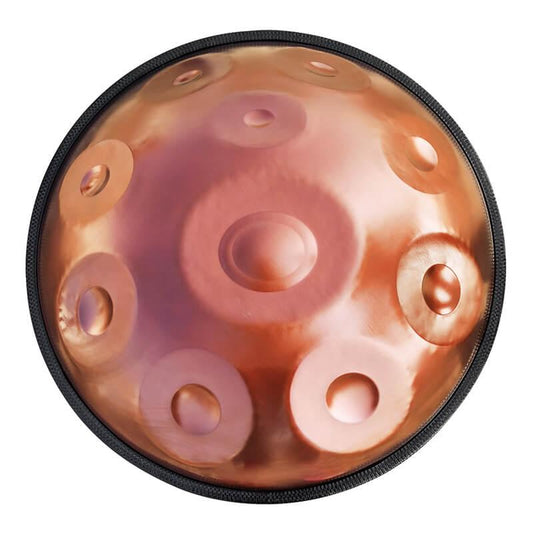 AS TEMAN Handpan Pure Brown 10 Notes Ré Mineur Scale Hangdrum avec coffret cadeau