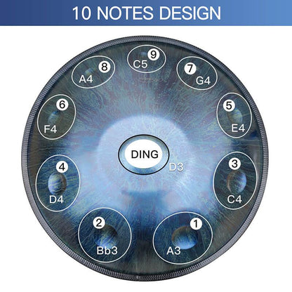 AS TEMAN Handpan Kaufen - Stars 10 Töne d Kurd Hang drum 432 440 Hz Nitrierter Stahl