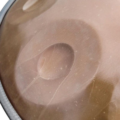 Lighteme As Teman Handpan Candle Dragon 10 Notes D Minor Scale Ash-golden hangdrum with gift set