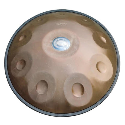 Lighteme As Teman Handpan Candle Dragon 10 Notes D Minor Scale Ash-golden hangdrum with gift set