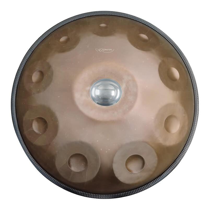 Lighteme As Teman Handpan Candle Dragon 10 Notes D Minor Scale Ash-golden hangdrum with gift set