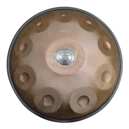 Lighteme As Teman Handpan Candle Dragon 10 Notes D Minor Scale Ash-golden hangdrum with gift set