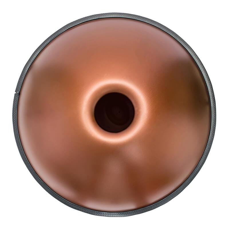 Lighteme As Teman Handpan Pure Brown 9 Notes D Minor Scale Hangdrum with gift set