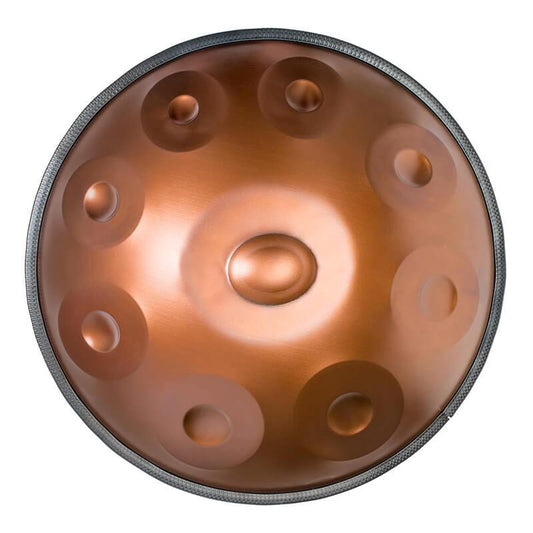 AS TEMAN Handpan Pure Brown 9 Notes Ré Mineur Scale Hangdrum avec coffret cadeau