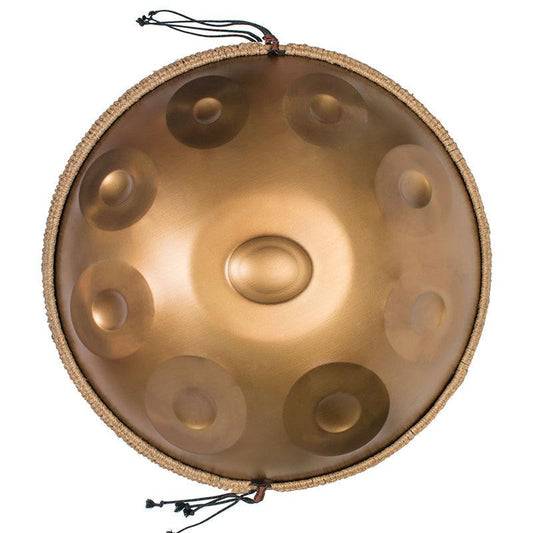 AS TEMAN Handpan Kaufen - d Kurd 9 Töne Hangdrums, Edelstahl Handpan 432 Hz 440 Hz Gold