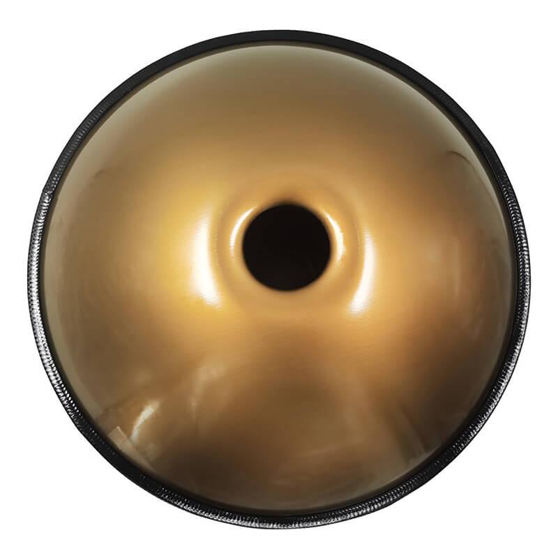 Lighteme As Teman Handpan Pure Golden 9 Notes F2 Low Pygmy Scale Hangdrum with gift set