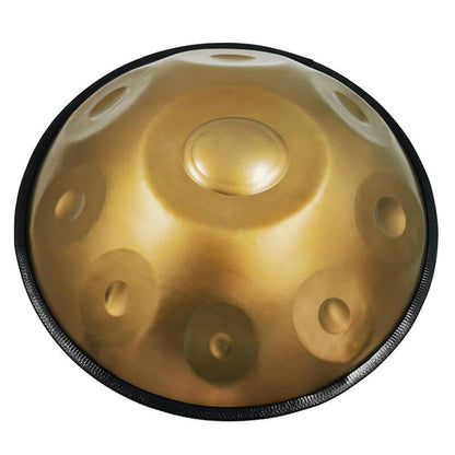 Lighteme As Teman Handpan Pure Golden 9 Notes F2 Low Pygmy Scale Hangdrum with gift set