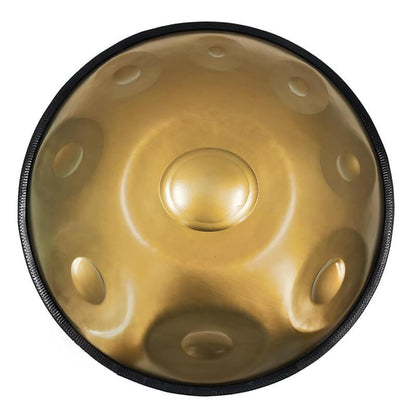Lighteme As Teman Handpan Pure Golden 9 Notes F2 Low Pygmy Scale Hangdrum with gift set