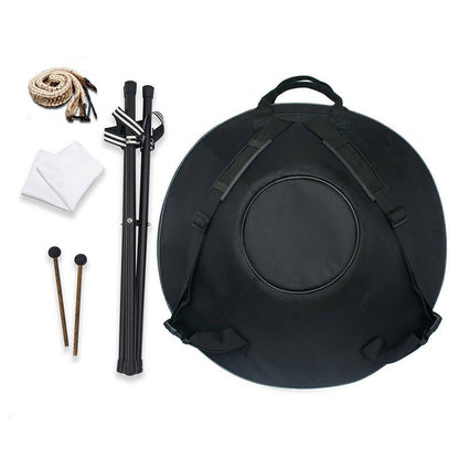 Lighteme As Teman Handpan Pure Golden 9 Notes F2 Low Pygmy Scale Hangdrum with gift set