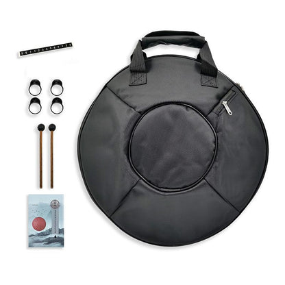 Lighteme Steel Tongue Drum | Comet Universe Series Tank Drum for Yoga & Meditation with gift set | 14 Inch 14 Notes Brown
