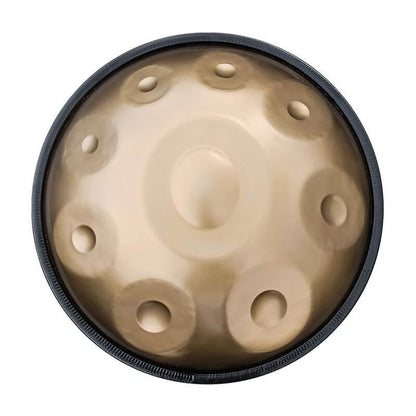 Lighteme As Teman Handpan Mini 18 Inches Pure Golden 9 Notes G minor Hangdrum with gift set