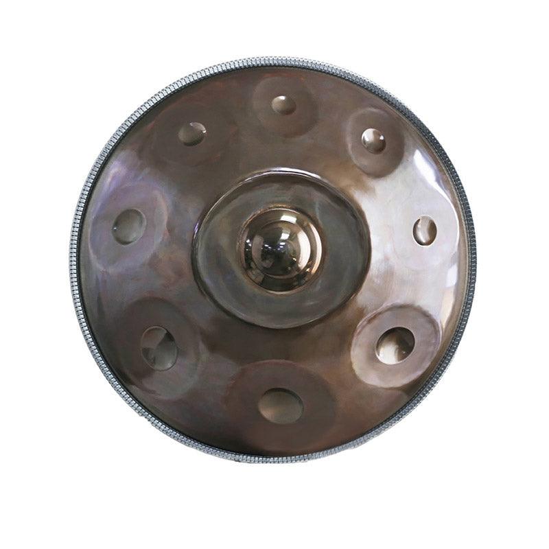 Lighteme Customized C#3 Minor Kurd / Celtic - Master Version / Standard Version High-end Stainless Steel Handpan Drum, Available in 432 Hz and 440 Hz, 22 Inch 9/10/11/12/14/16 Notes Professional Performances Percussion Instrument
