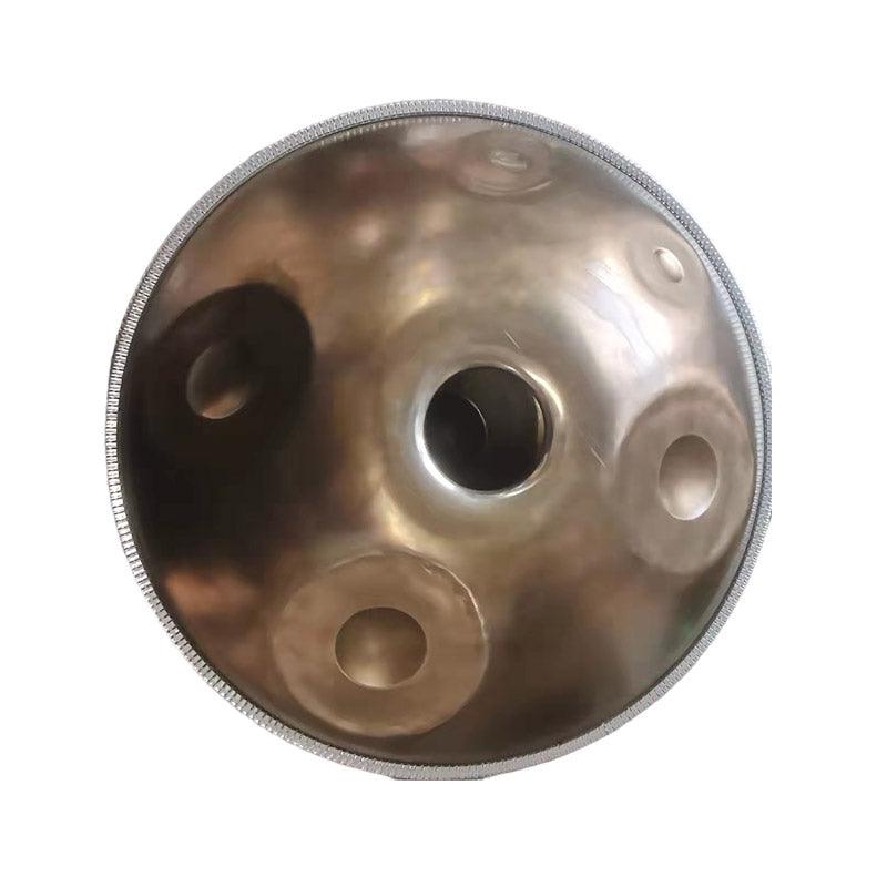 Lighteme Customized F2 Low Pygmy / F#2 Pygmy Master Version High-end Stainless Steel Handpan Drum, Available in 432 Hz and 440 Hz, 22 Inch 9/12/13/14/16/17 Notes Professional Performances Percussion Instrument