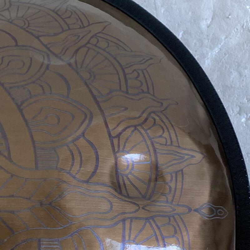 Lighteme Custom Epiphany Entirely Handmade Handpan Drum C Major Stainless Steel 22 In 9/10/12 Notes