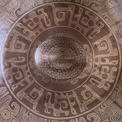 Epiphany Entirely Handmade Handpan Drum Kurd / Celtic D Minor Stainless Steel 22 In 9/10/12 Notes Hang Instrument