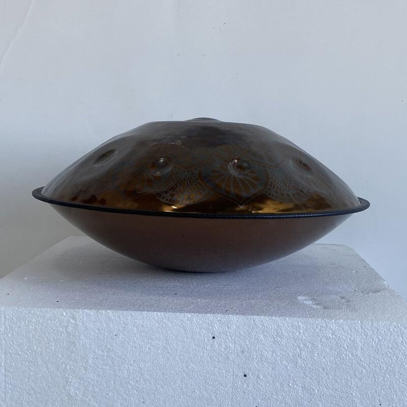 Lighteme Custom Epiphany Entirely Handmade Handpan Drum C Major Stainless Steel 22 In 9/10/12 Notes