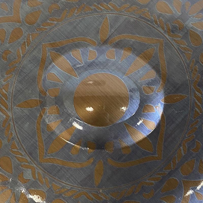 Lighteme Maßgeschneiderte Epiphany Vollständig Handpan drums aus Edelstahl, E La Sirena 22 Zoll 9/10/12 Noten
