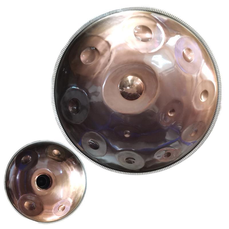 Lighteme Customized F3 / F#3 Master Version / Standard Version High-end Stainless Steel Handpan Drum, Available in 432 Hz & 440 Hz, 22 Inch 9/10/11/14/15/16/18/19/20 Notes Professional Performances Percussion Instrument