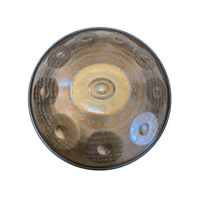 Lighteme Sanskrit C Major 22 Inch 9/10/12 Notes Stainless Steel / Nitride Steel Handpan Drum