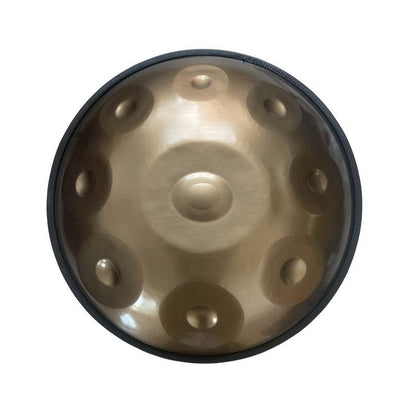 Lighteme Customized Kurd D Minor High-end Stainless Steel Handpan Drum, Available in 432 Hz and 440 Hz, 22 Inch 13(9+4) Notes Percussion Instrument