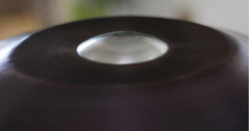 Lighteme Mountain Rain Handmade Hammering Handpan Drum, Kurd Scale D Minor, Available in 432 Hz and 440 Hz, High-end 22 Inches 9 Tones Featured High-end Nitride Steel