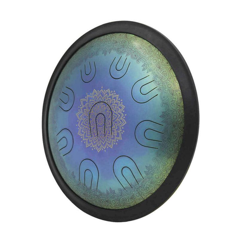 Lighteme 14/16/18 In 9/10/11 X 2 Notes Flower Titanium Alloy Steel UU Tongue Drums in 432 440 Hz - Celtic Scale, Aeolian Scale, Arab Mode, Chinese Mode, Japanese Mode