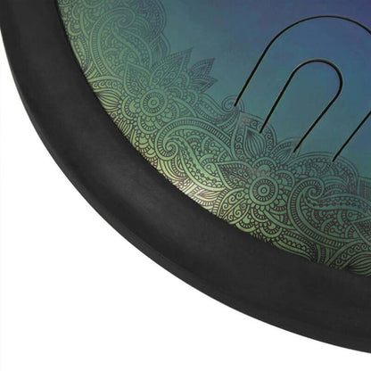 Lighteme 14/16/18 In 9/10/11 X 2 Notes Flower Titanium Alloy Steel UU Tongue Drums in 432 440 Hz - Celtic Scale, Aeolian Scale, Arab Mode, Chinese Mode, Japanese Mode