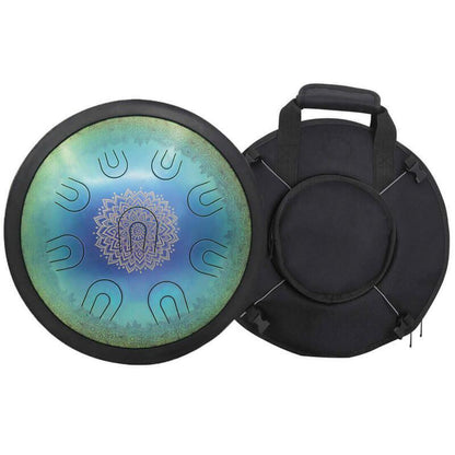 Lighteme 14/16/18 In 9/10/11 X 2 Notes Flower Titanium Alloy Steel UU Tongue Drums in 432 440 Hz - Celtic Scale, Aeolian Scale, Arab Mode, Chinese Mode, Japanese Mode