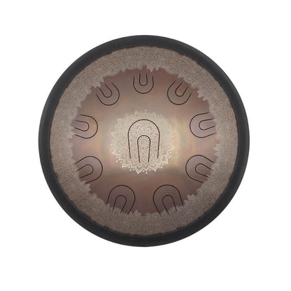 Lighteme 14/16/18 In 9/10/11 X 2 Notes Flower Titanium Alloy Steel UU Tongue Drums in 432 440 Hz - Celtic Scale, Aeolian Scale, Arab Mode, Chinese Mode, Japanese Mode