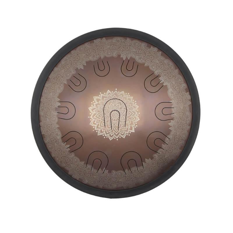 Lighteme 14/16/18 In 9/10/11 X 2 Notes Flower Titanium Alloy Steel UU Tongue Drums in 432 440 Hz - Celtic Scale, Aeolian Scale, Arab Mode, Chinese Mode, Japanese Mode