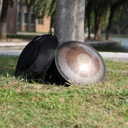 Lighteme 14/16/18 In 9/10/11 X 2 Notes Flower Titanium Alloy Steel UU Tongue Drums in 432 440 Hz - Celtic Scale, Aeolian Scale, Arab Mode, Chinese Mode, Japanese Mode