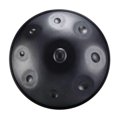 Lighteme Handpan Hand Pan Drum Kurd Scale / Celtic Scale D Minor 22 Inch 9 Notes Featured High-end Nitride Steel Percussion Instrument, Available in 432 Hz and 440 Hz