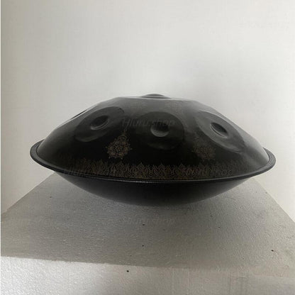 Lighteme Handmade Custom Mandala HandPan Drum C# Annaziska Scale 22 Inch 9 Notes Nitride Steel Percussion Instrument