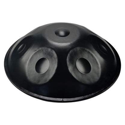 Lighteme DC Handpan Drums Pure Black 22 Inches 9 Notes D Minor Kurd Scale Hang Drum