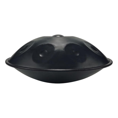 Lighteme DC Handpan Drums Pure Black 22 Inches 9 Notes D Minor Kurd Scale Hang Drum