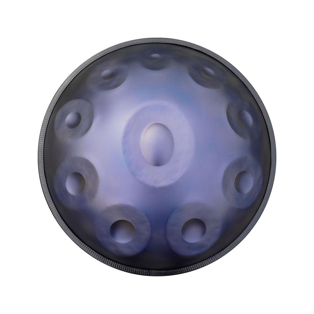 Lighteme DC Handpan Drum Pure Purple 22 Inches 10 Notes D Minor Kurd Scale Hang Drum