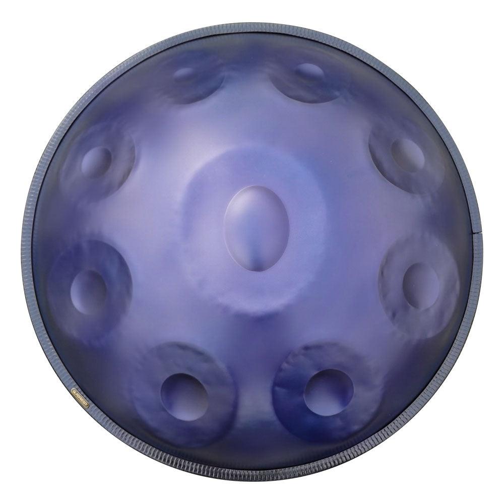 Lighteme DC Handpan Drum Pure Purple 22 Inches 9 Notes D Minor Kurd Scale Hang Drum